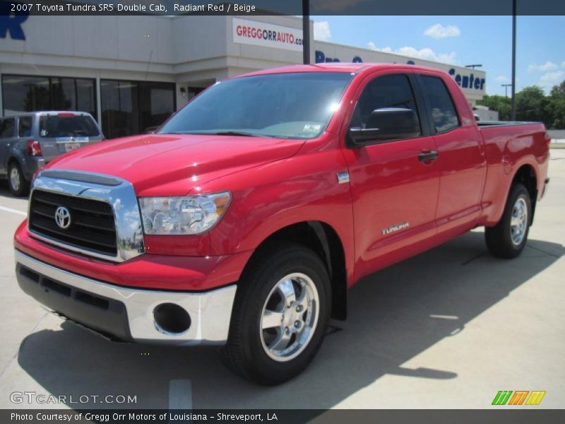Radiant Red / Beige 2007 Toyota Tundra SR5 Double Cab