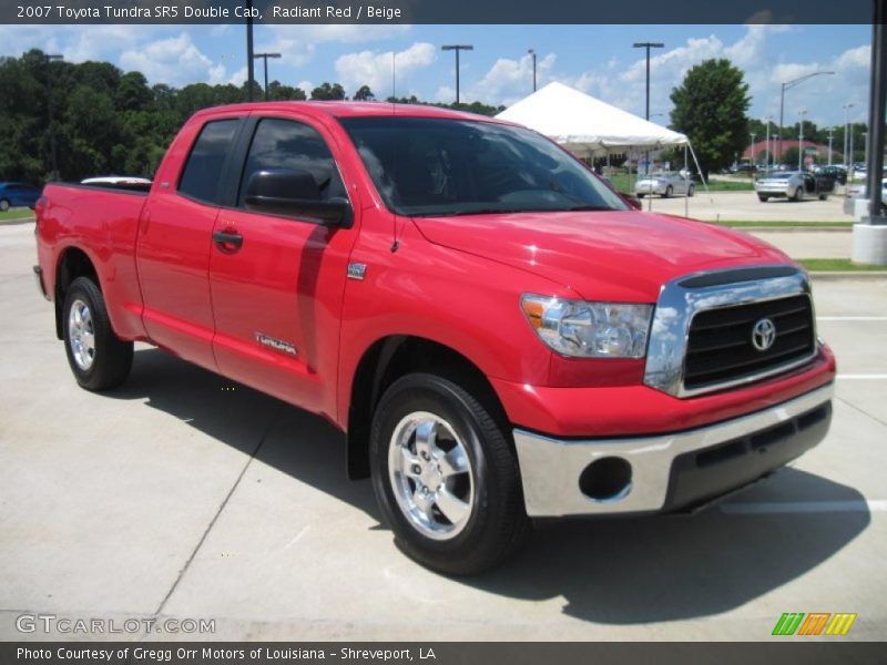 Radiant Red / Beige 2007 Toyota Tundra SR5 Double Cab