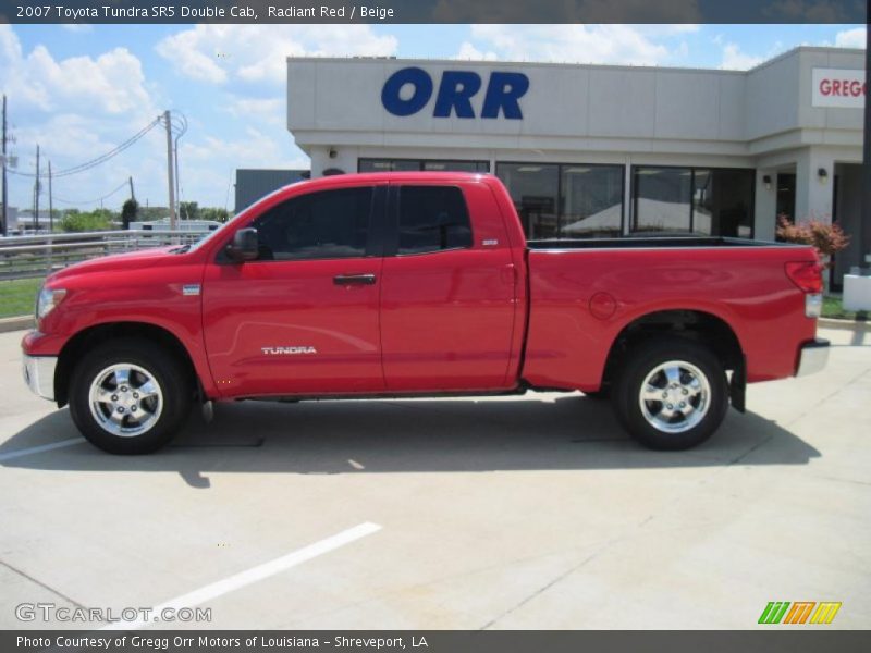Radiant Red / Beige 2007 Toyota Tundra SR5 Double Cab