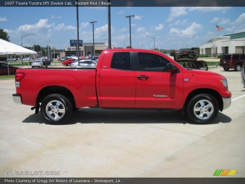 Radiant Red / Beige 2007 Toyota Tundra SR5 Double Cab