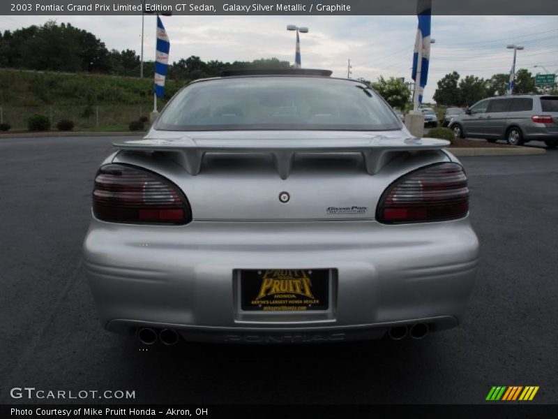 Galaxy Silver Metallic / Graphite 2003 Pontiac Grand Prix Limited Edition GT Sedan