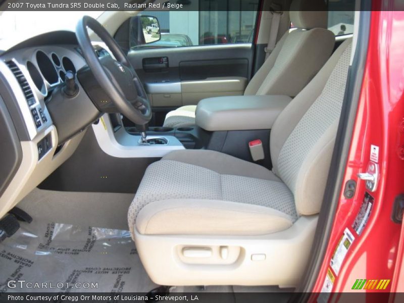 Radiant Red / Beige 2007 Toyota Tundra SR5 Double Cab
