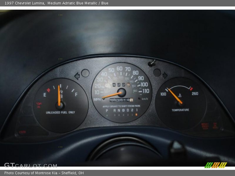 Medium Adriatic Blue Metallic / Blue 1997 Chevrolet Lumina