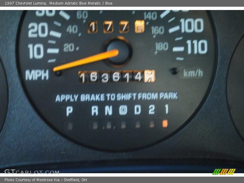 Medium Adriatic Blue Metallic / Blue 1997 Chevrolet Lumina