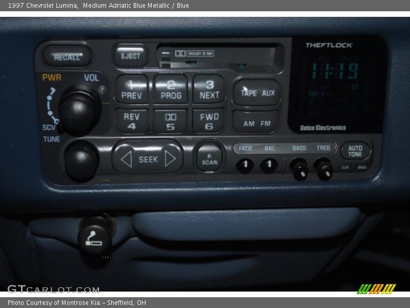 Medium Adriatic Blue Metallic / Blue 1997 Chevrolet Lumina