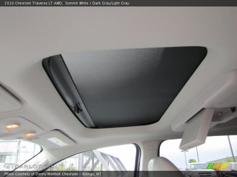 Summit White / Dark Gray/Light Gray 2010 Chevrolet Traverse LT AWD