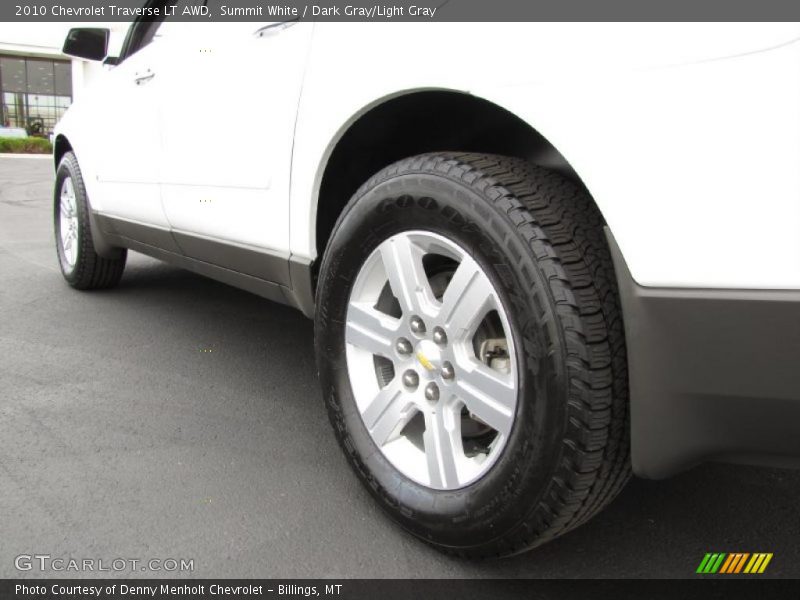Summit White / Dark Gray/Light Gray 2010 Chevrolet Traverse LT AWD