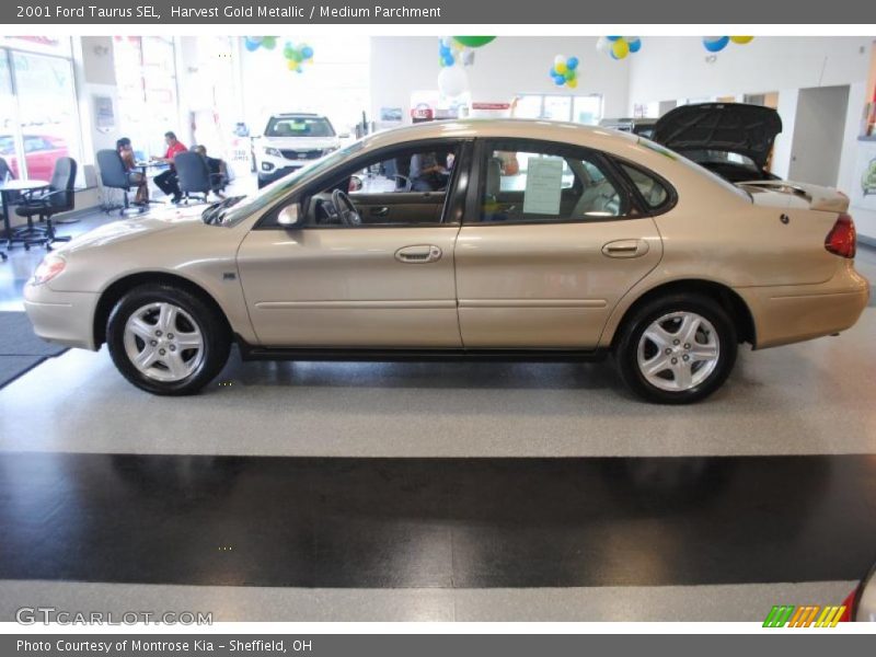 Harvest Gold Metallic / Medium Parchment 2001 Ford Taurus SEL