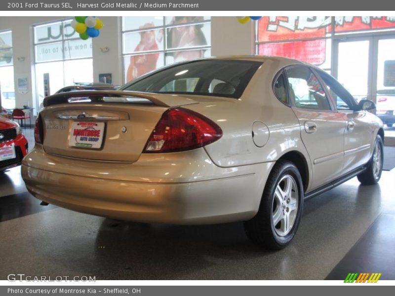 Harvest Gold Metallic / Medium Parchment 2001 Ford Taurus SEL