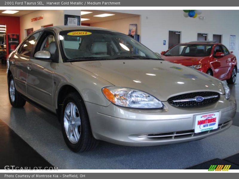 Harvest Gold Metallic / Medium Parchment 2001 Ford Taurus SEL