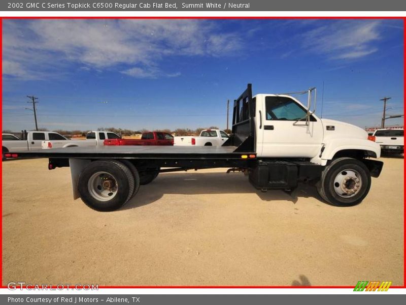 Summit White / Neutral 2002 GMC C Series Topkick C6500 Regular Cab Flat Bed
