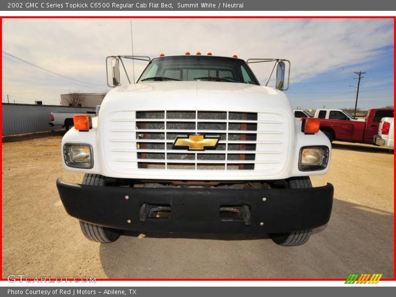 Summit White / Neutral 2002 GMC C Series Topkick C6500 Regular Cab Flat Bed