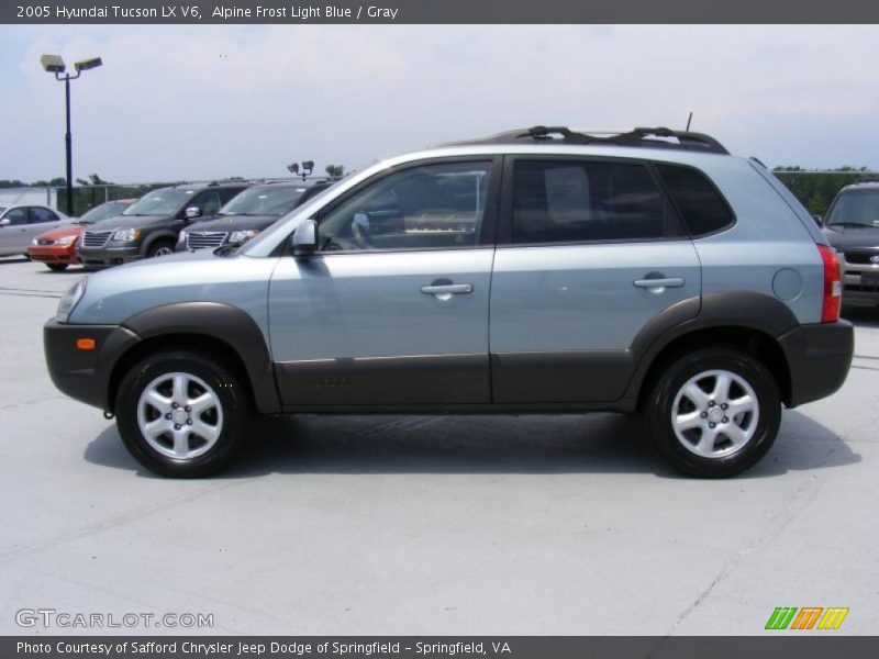 Alpine Frost Light Blue / Gray 2005 Hyundai Tucson LX V6