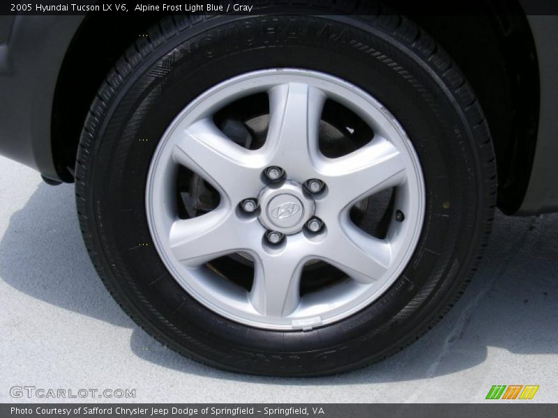 Alpine Frost Light Blue / Gray 2005 Hyundai Tucson LX V6