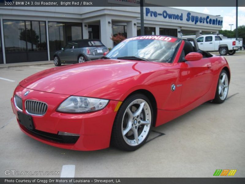 Bright Red / Black 2007 BMW Z4 3.0si Roadster