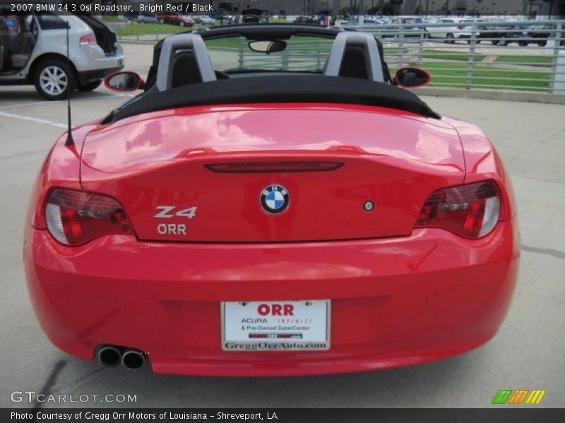 Bright Red / Black 2007 BMW Z4 3.0si Roadster