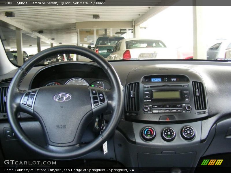 QuickSilver Metallic / Black 2008 Hyundai Elantra SE Sedan