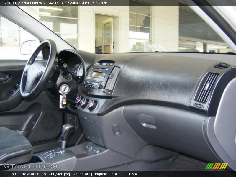 QuickSilver Metallic / Black 2008 Hyundai Elantra SE Sedan