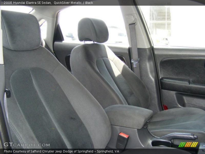 QuickSilver Metallic / Black 2008 Hyundai Elantra SE Sedan