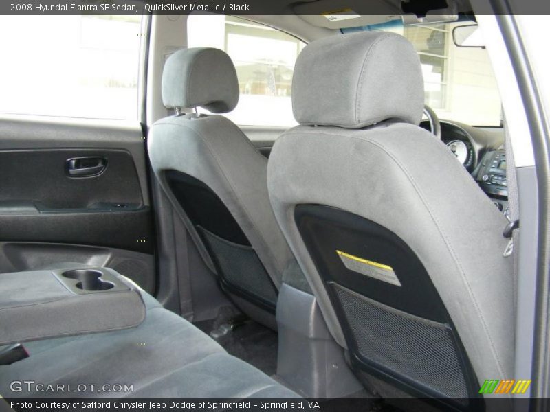 QuickSilver Metallic / Black 2008 Hyundai Elantra SE Sedan