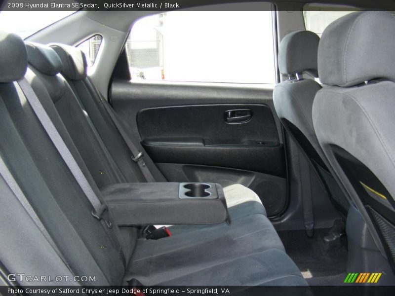 QuickSilver Metallic / Black 2008 Hyundai Elantra SE Sedan