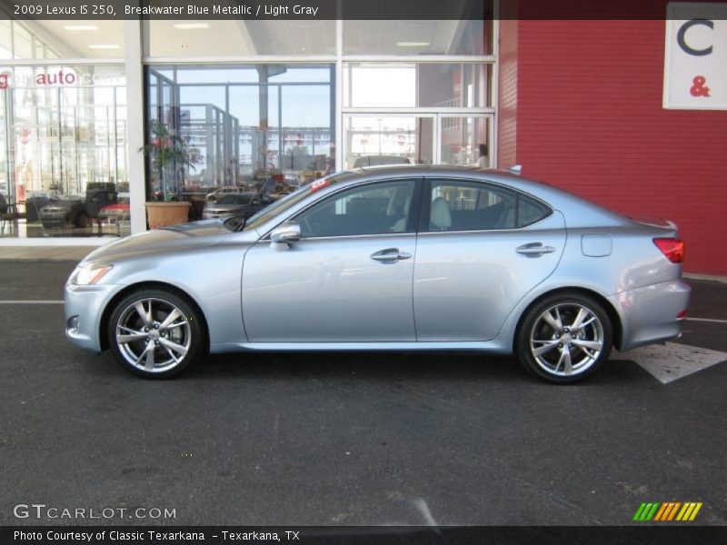 Breakwater Blue Metallic / Light Gray 2009 Lexus IS 250