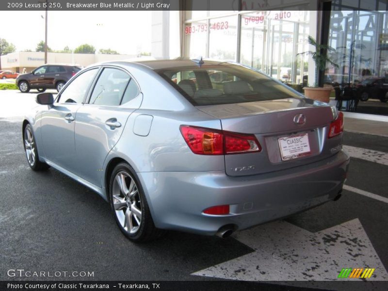 Breakwater Blue Metallic / Light Gray 2009 Lexus IS 250
