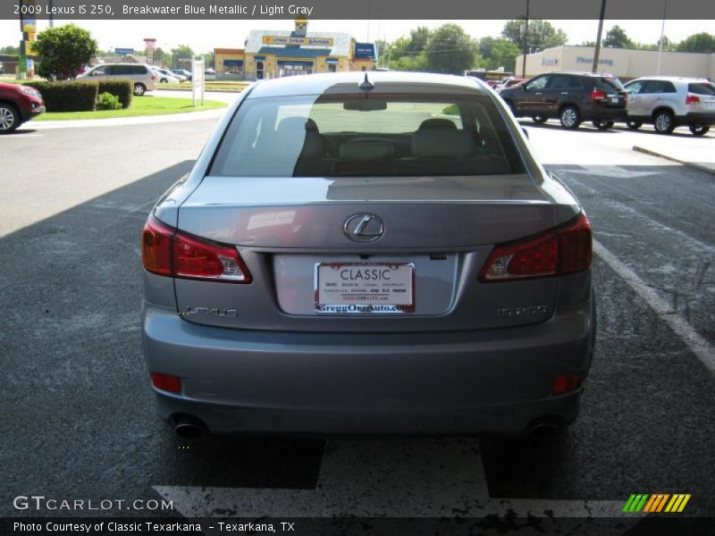 Breakwater Blue Metallic / Light Gray 2009 Lexus IS 250