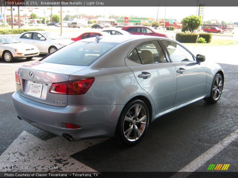 Breakwater Blue Metallic / Light Gray 2009 Lexus IS 250