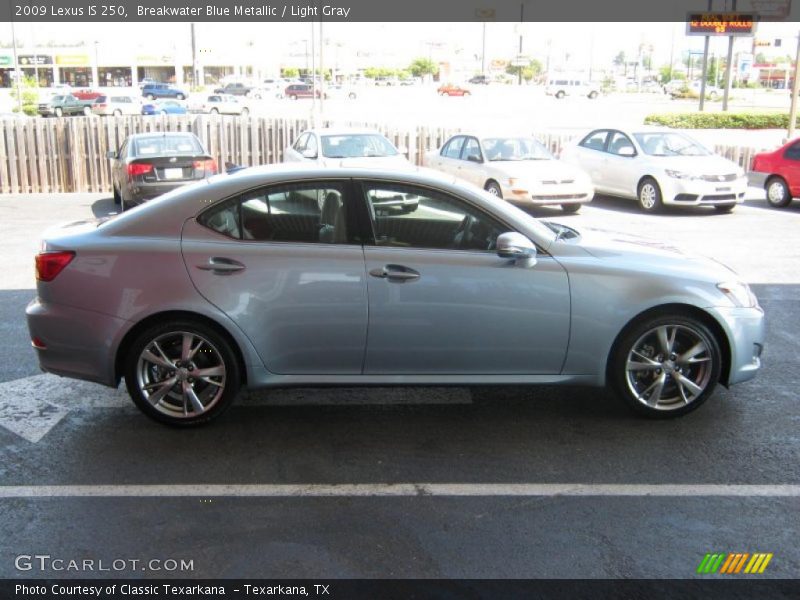 Breakwater Blue Metallic / Light Gray 2009 Lexus IS 250
