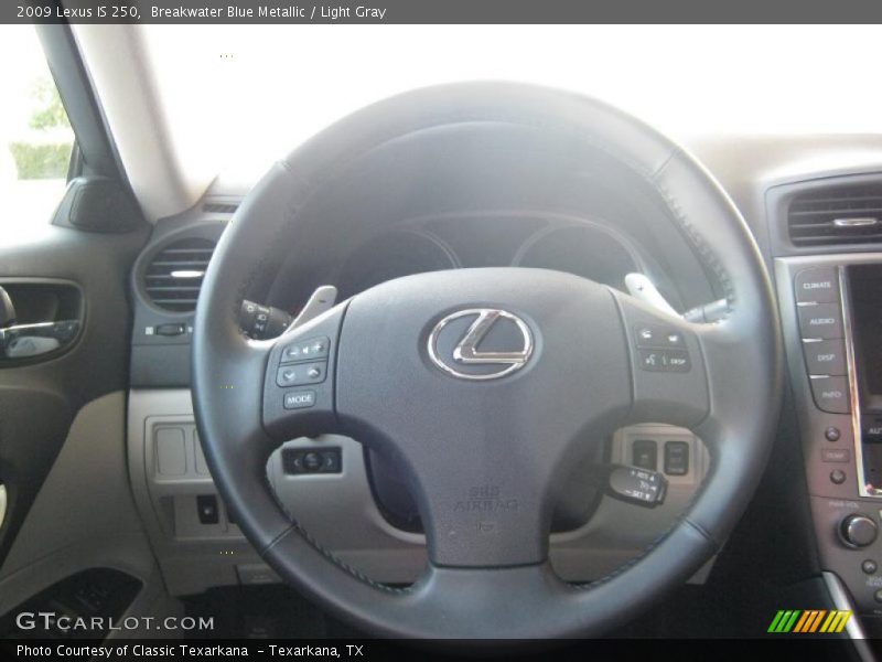 Breakwater Blue Metallic / Light Gray 2009 Lexus IS 250