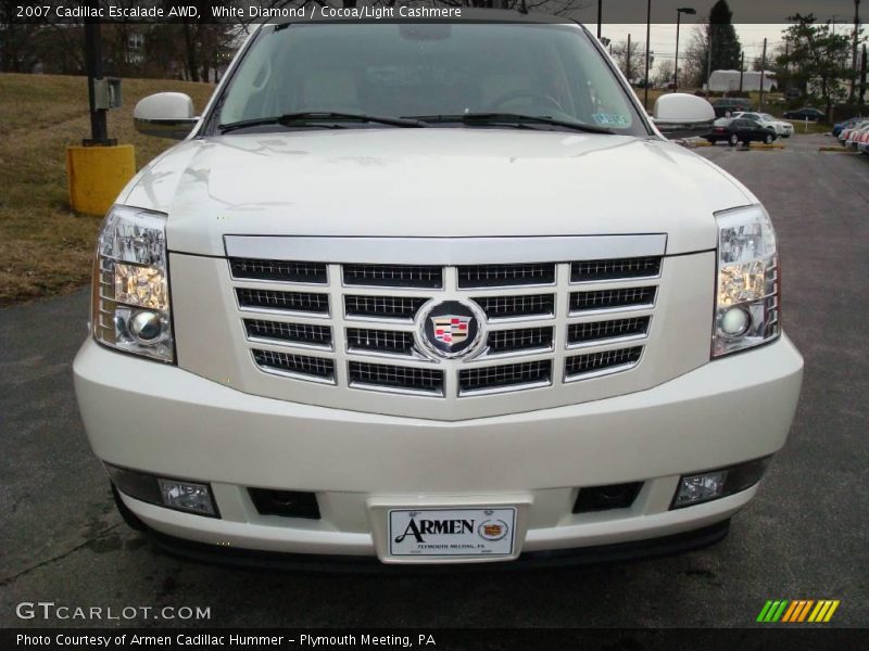 White Diamond / Cocoa/Light Cashmere 2007 Cadillac Escalade AWD