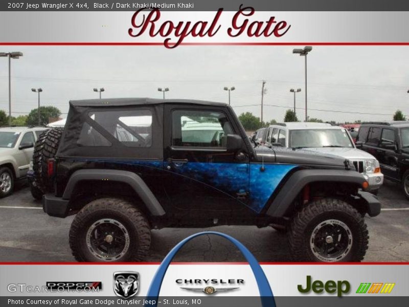 Black / Dark Khaki/Medium Khaki 2007 Jeep Wrangler X 4x4