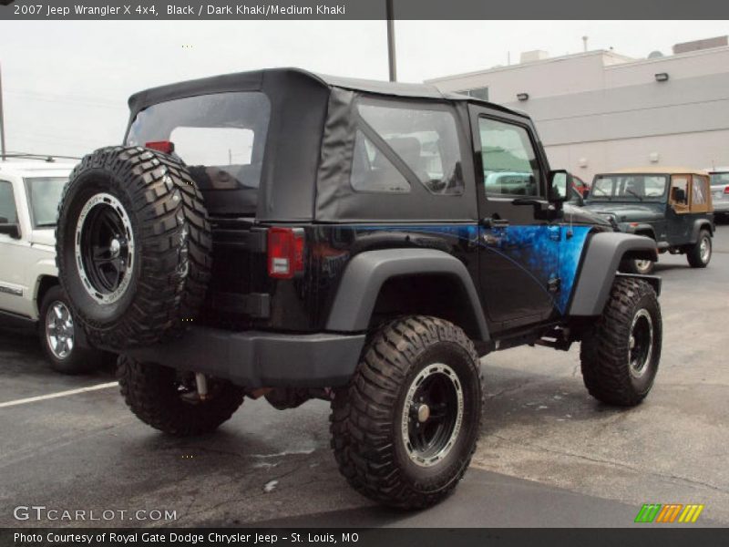 Black / Dark Khaki/Medium Khaki 2007 Jeep Wrangler X 4x4
