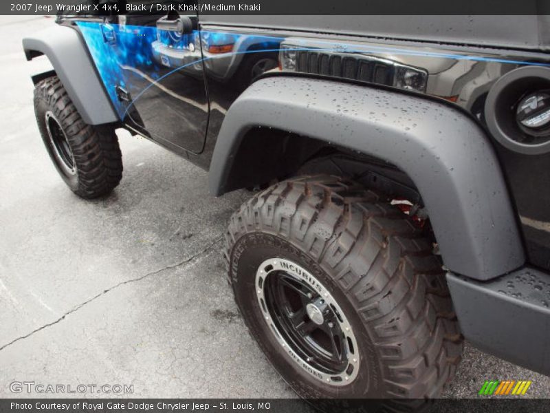 Black / Dark Khaki/Medium Khaki 2007 Jeep Wrangler X 4x4