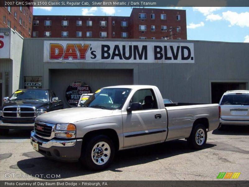 Silver Birch Metallic / Dark Titanium 2007 GMC Sierra 1500 Classic SL Regular Cab