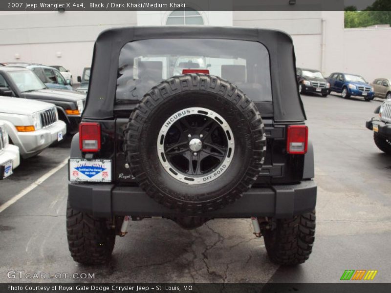 Black / Dark Khaki/Medium Khaki 2007 Jeep Wrangler X 4x4