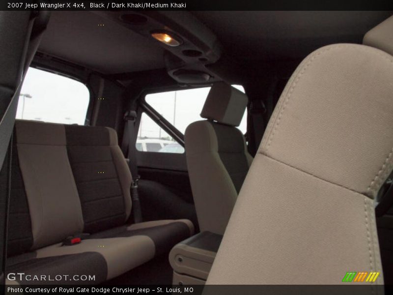 Black / Dark Khaki/Medium Khaki 2007 Jeep Wrangler X 4x4