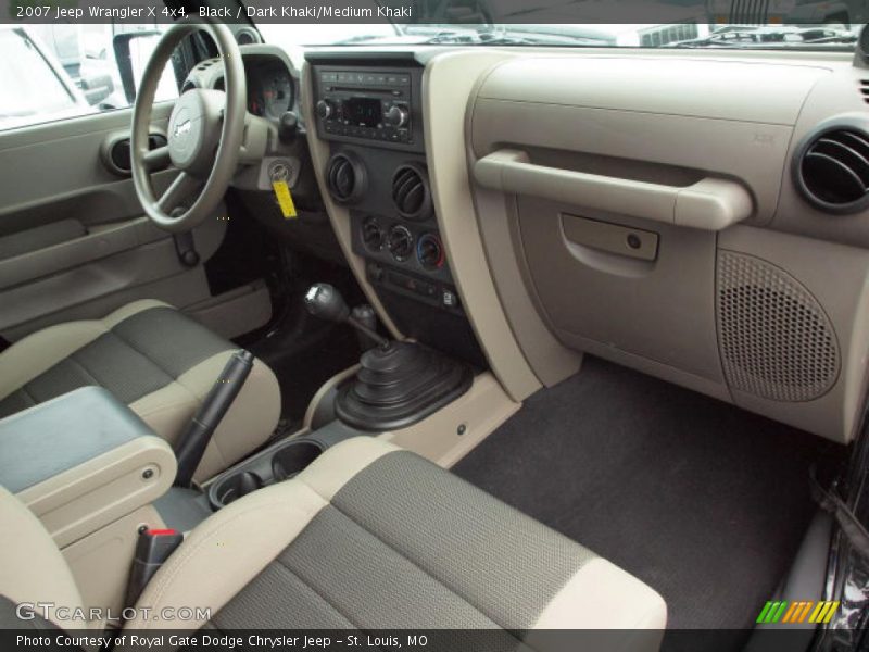 Black / Dark Khaki/Medium Khaki 2007 Jeep Wrangler X 4x4