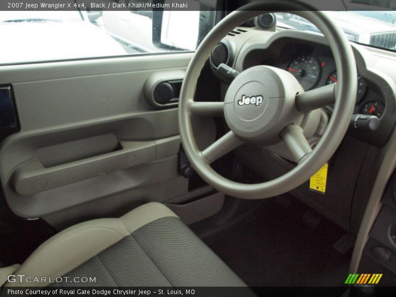 Black / Dark Khaki/Medium Khaki 2007 Jeep Wrangler X 4x4