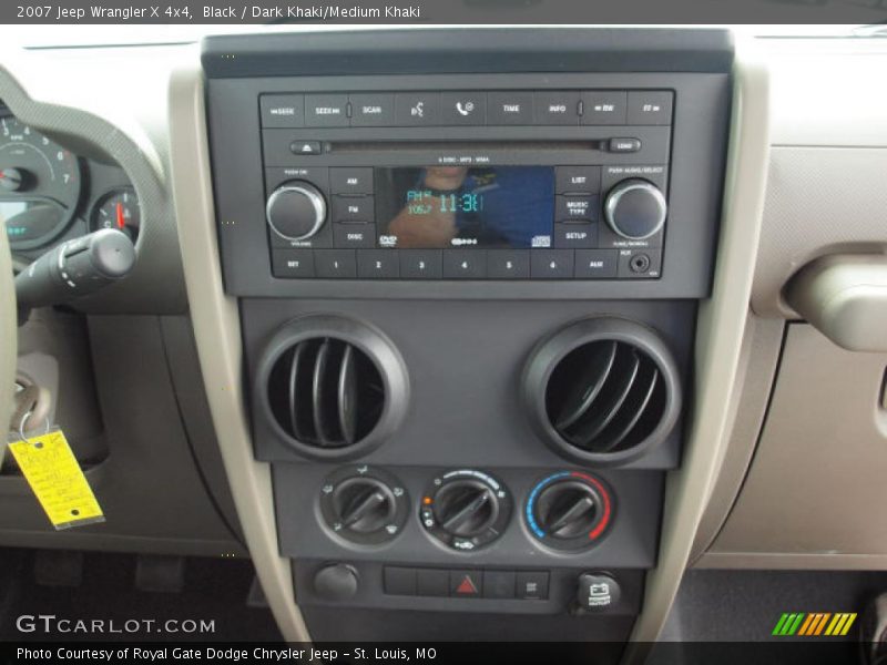 Black / Dark Khaki/Medium Khaki 2007 Jeep Wrangler X 4x4
