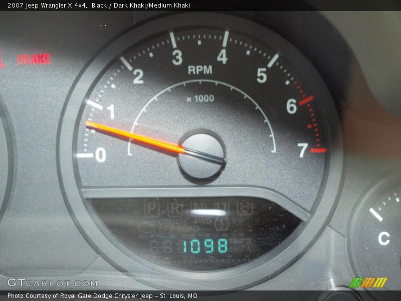 Black / Dark Khaki/Medium Khaki 2007 Jeep Wrangler X 4x4