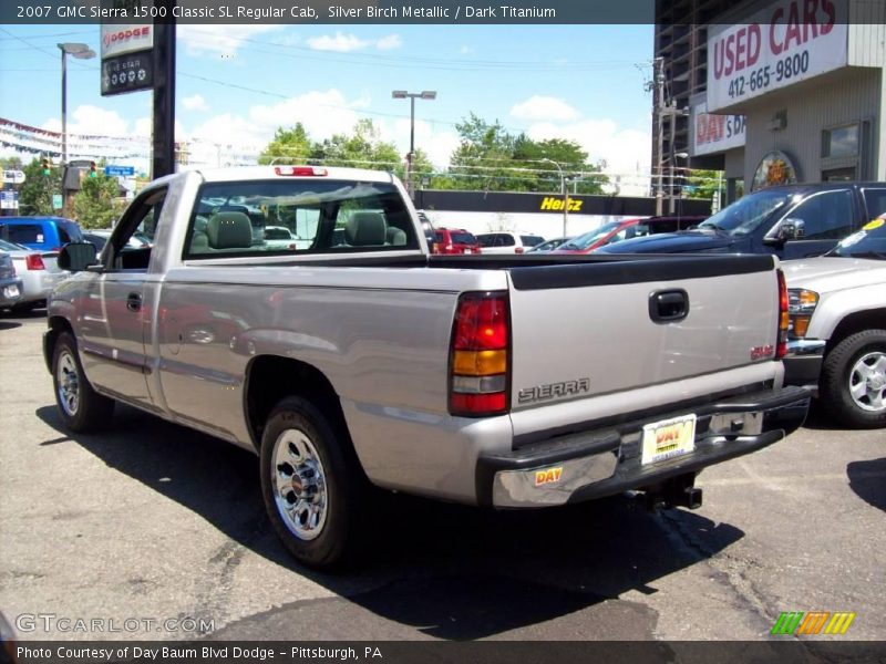 Silver Birch Metallic / Dark Titanium 2007 GMC Sierra 1500 Classic SL Regular Cab