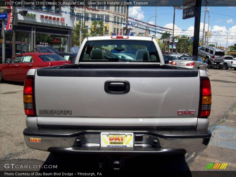 Silver Birch Metallic / Dark Titanium 2007 GMC Sierra 1500 Classic SL Regular Cab