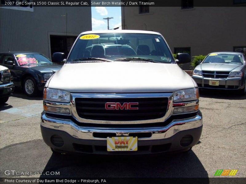 Silver Birch Metallic / Dark Titanium 2007 GMC Sierra 1500 Classic SL Regular Cab