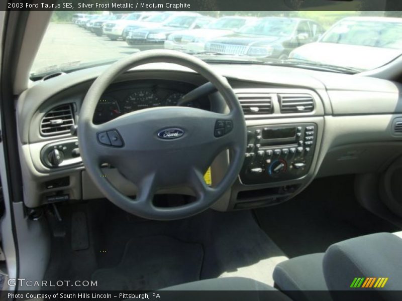 Silver Frost Metallic / Medium Graphite 2003 Ford Taurus SES