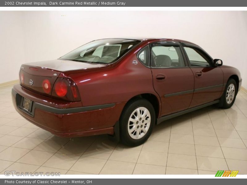 Dark Carmine Red Metallic / Medium Gray 2002 Chevrolet Impala