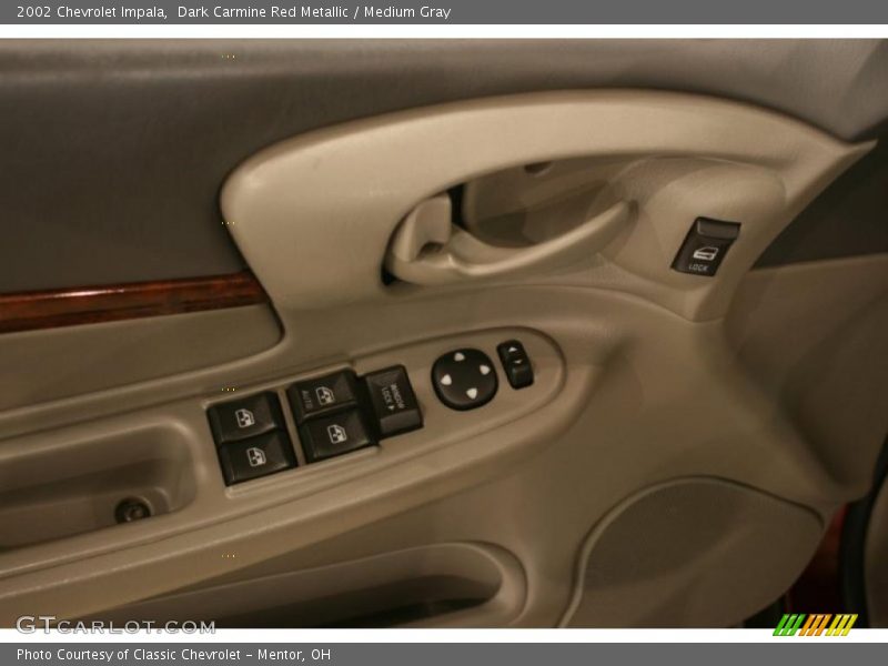 Dark Carmine Red Metallic / Medium Gray 2002 Chevrolet Impala