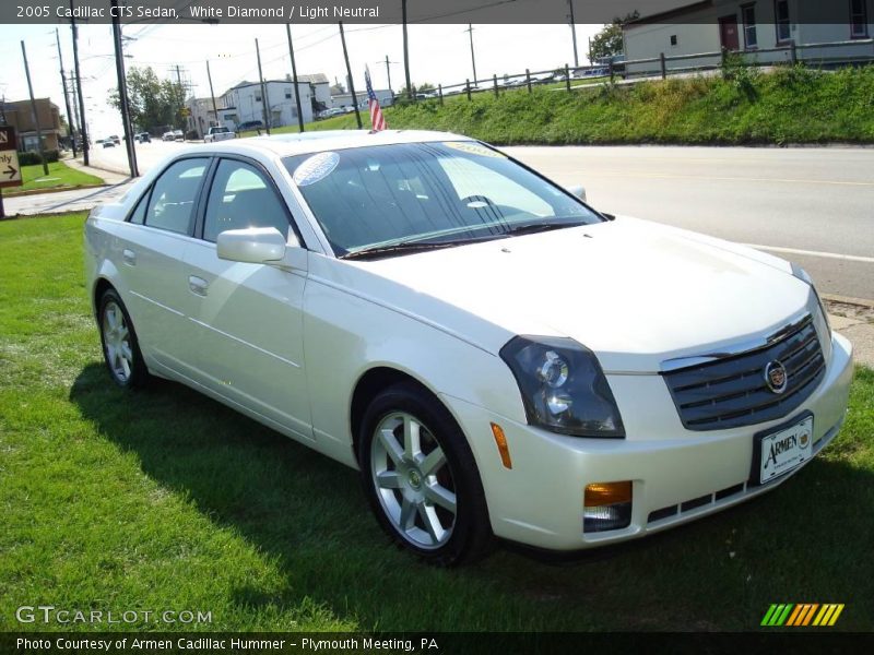 White Diamond / Light Neutral 2005 Cadillac CTS Sedan