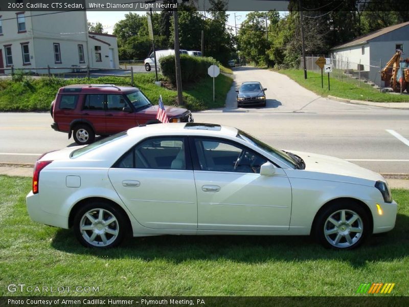 White Diamond / Light Neutral 2005 Cadillac CTS Sedan